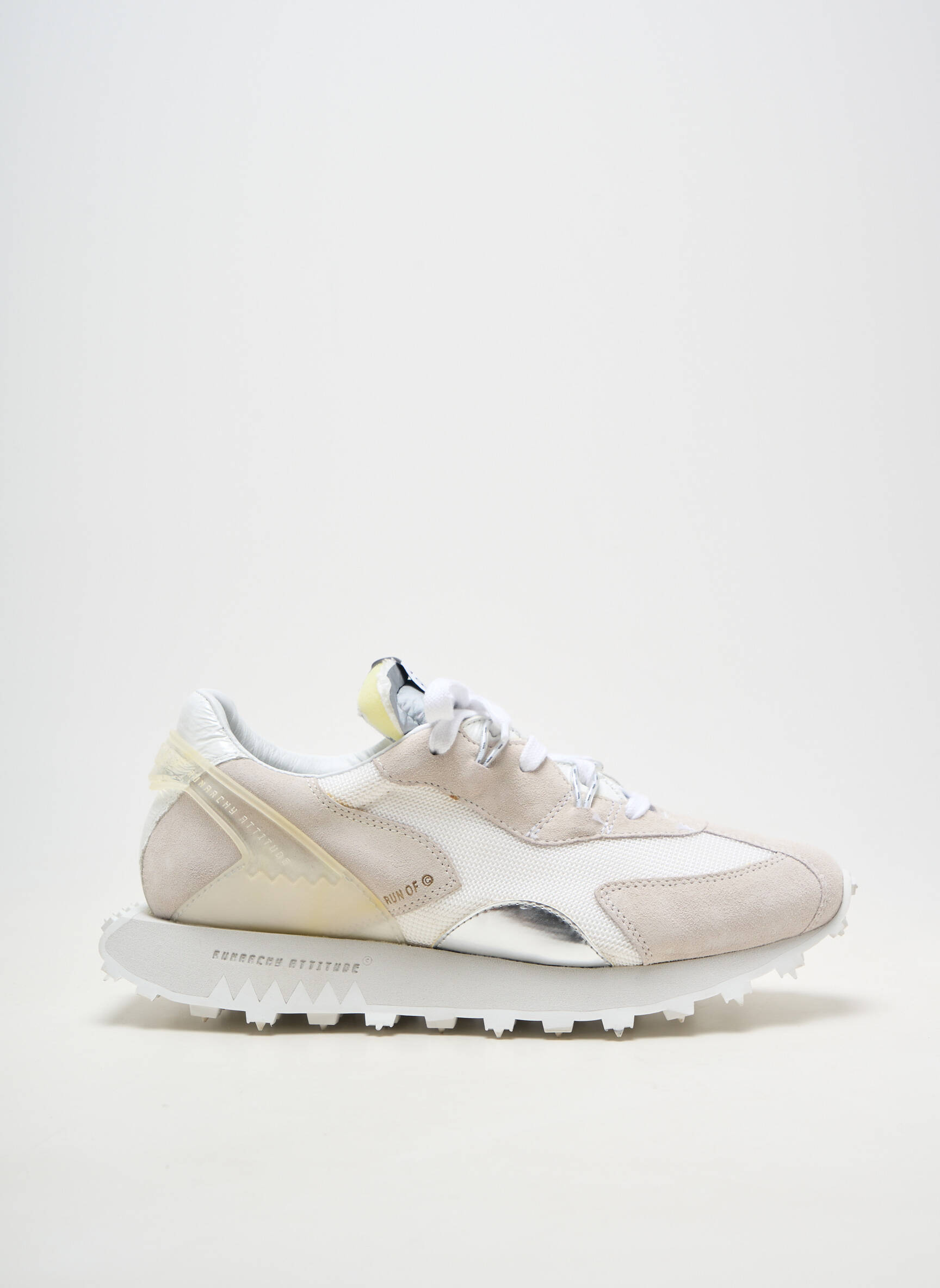 Adidași material neted vârf rotund alb RUN OF unisex