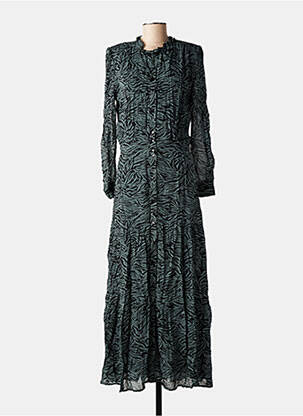 Rochie lungă mâneci lungi mâneci lungi negru BERENICE femeie