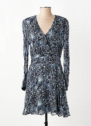Rochie scurtă mâneci lungi mâneci lungi albastru BERENICE femeie
