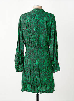 Rochie scurtă mâneci lungi mâneci lungi verde ROSEANNA femeie