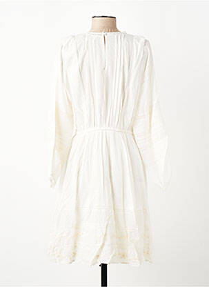 Rochie midi mâneci lungi mâneci lungi alb BERENICE femeie