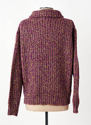 Pulover cu guler înalt mâneci lungi mâneci lungi violet HOD femeie