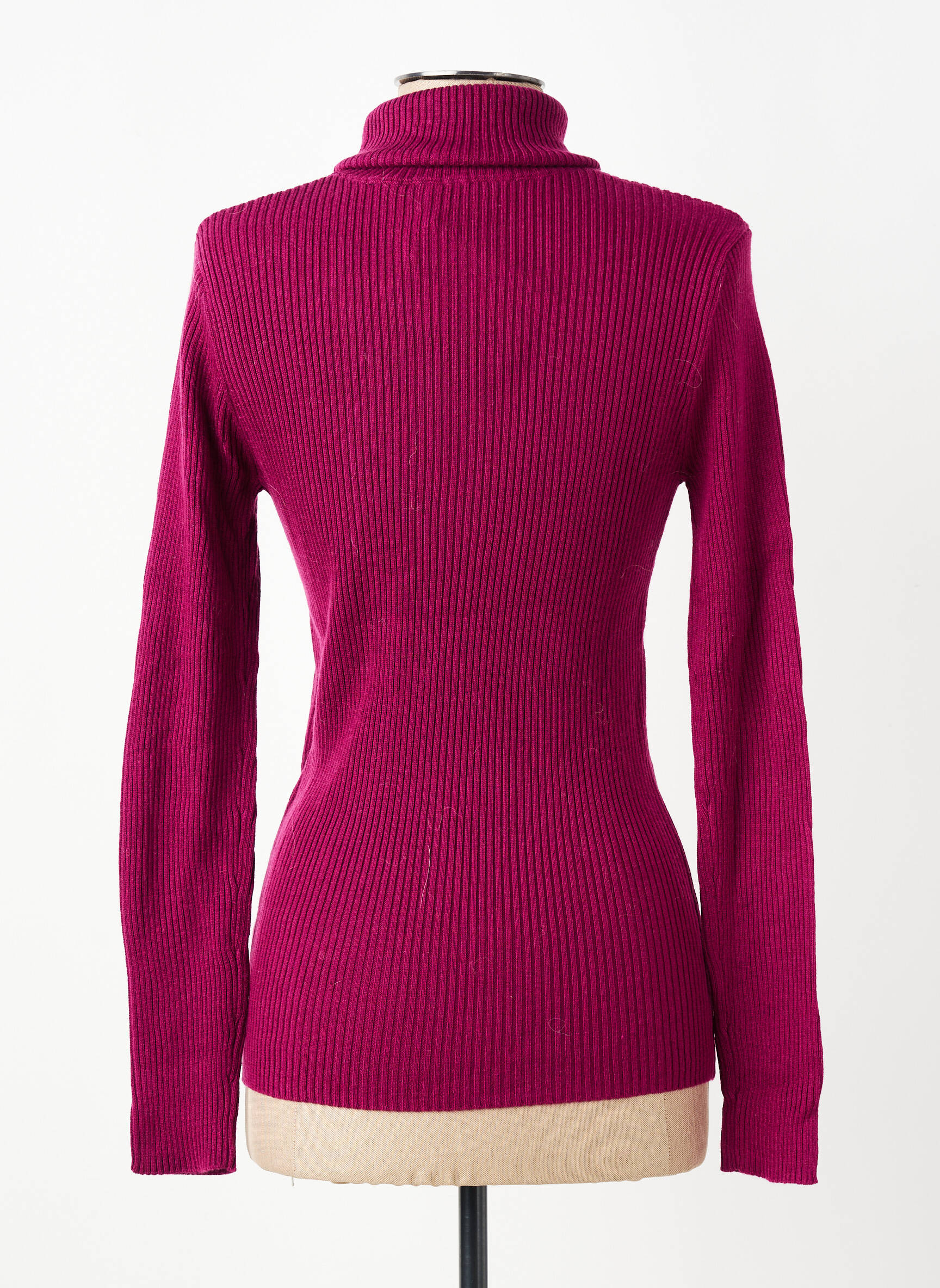 Pulover cu guler înalt croială cambrată mâneci lungi violet MKT STUDIO femeie