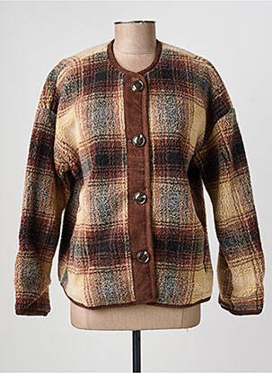 Jachete casual guler rotund maro HOD femeie