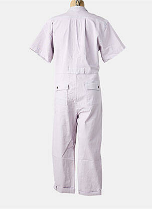 Salopetă-pantalon guler de bluză mâneci scurte violet HOD femeie