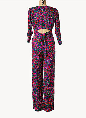 Salopetă-pantalon croială cambrată mâneci 3/4 roz OPULLENCE femeie