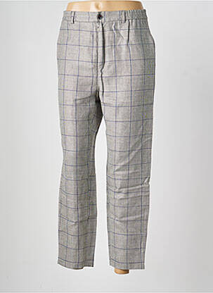 Pantalon 7/8 talie elastică mărime normală gri ROSEANNA femeie