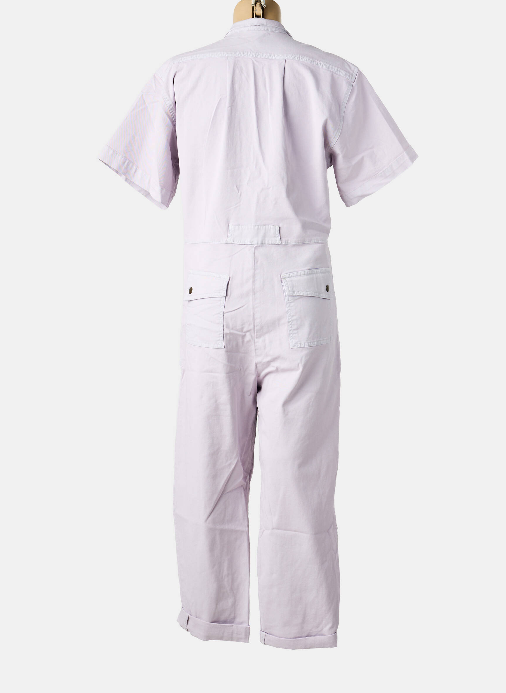 Salopetă-pantalon guler de bluză mâneci scurte violet HOD femeie