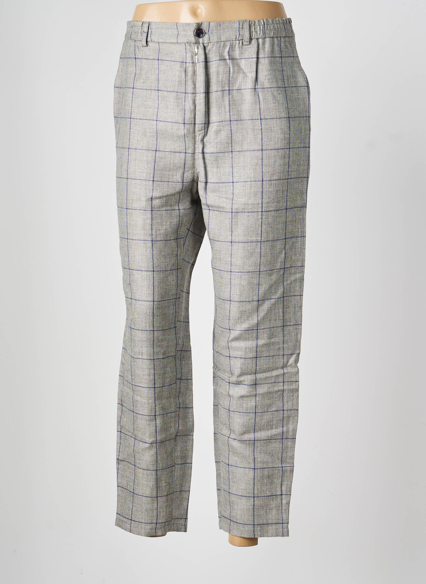 Pantalon 7/8 talie elastică mărime normală gri ROSEANNA femeie