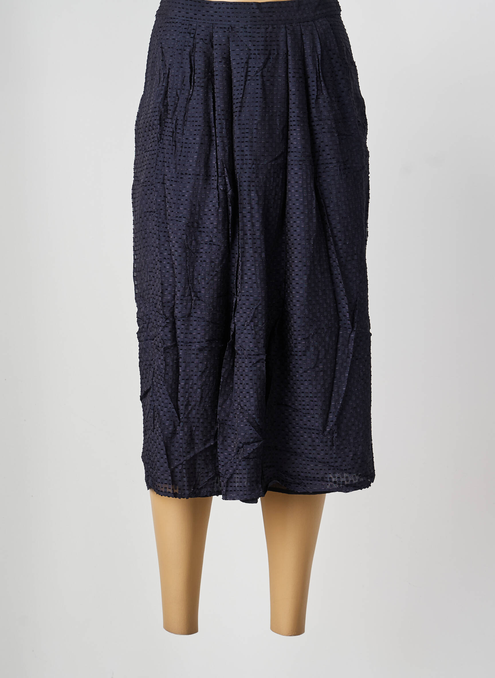 Fustă midi talie cu cleme negru ROSEANNA femeie