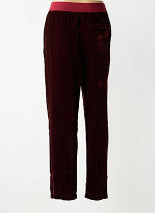 Pantalon drept talie elastică mărime normală roșu HOD femeie
