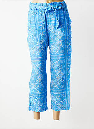 Pantalon 7/8 talie elastică mărime normală albastru HOD femeie