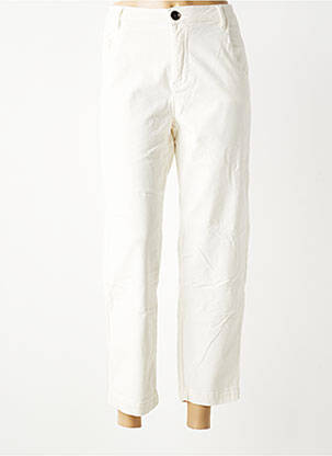 Pantalon 7/8 elasticitate mărime normală alb MKT STUDIO femeie