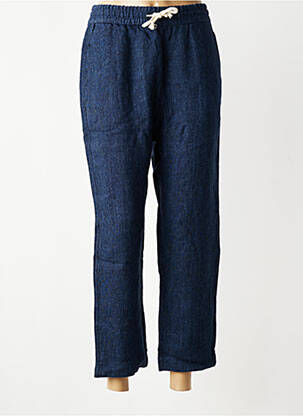 Pantalon 7/8 talie elastică mărime normală albastru HOD femeie
