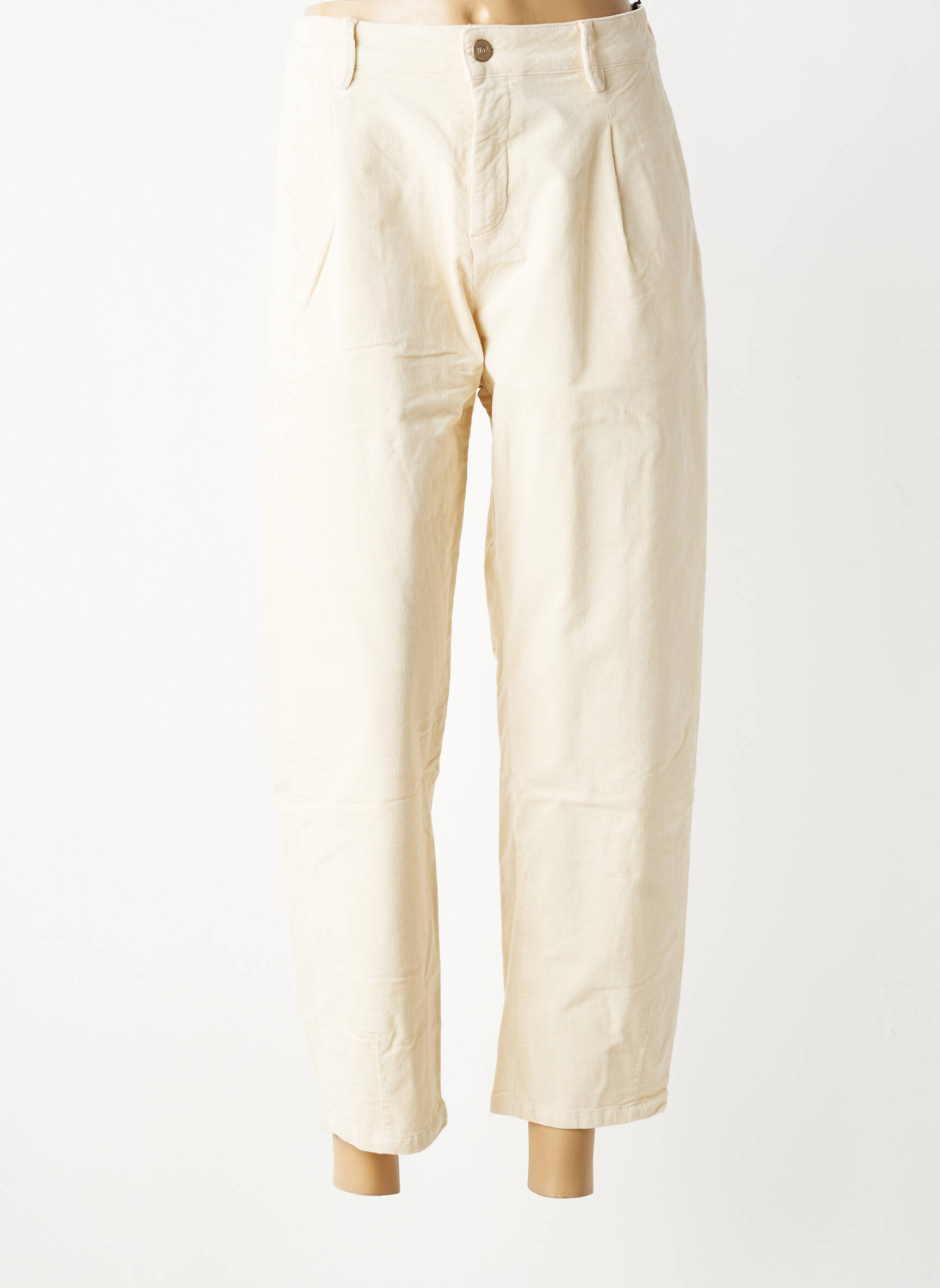 Pantalon 7/8 elasticitate mărime normală bej HOD femeie