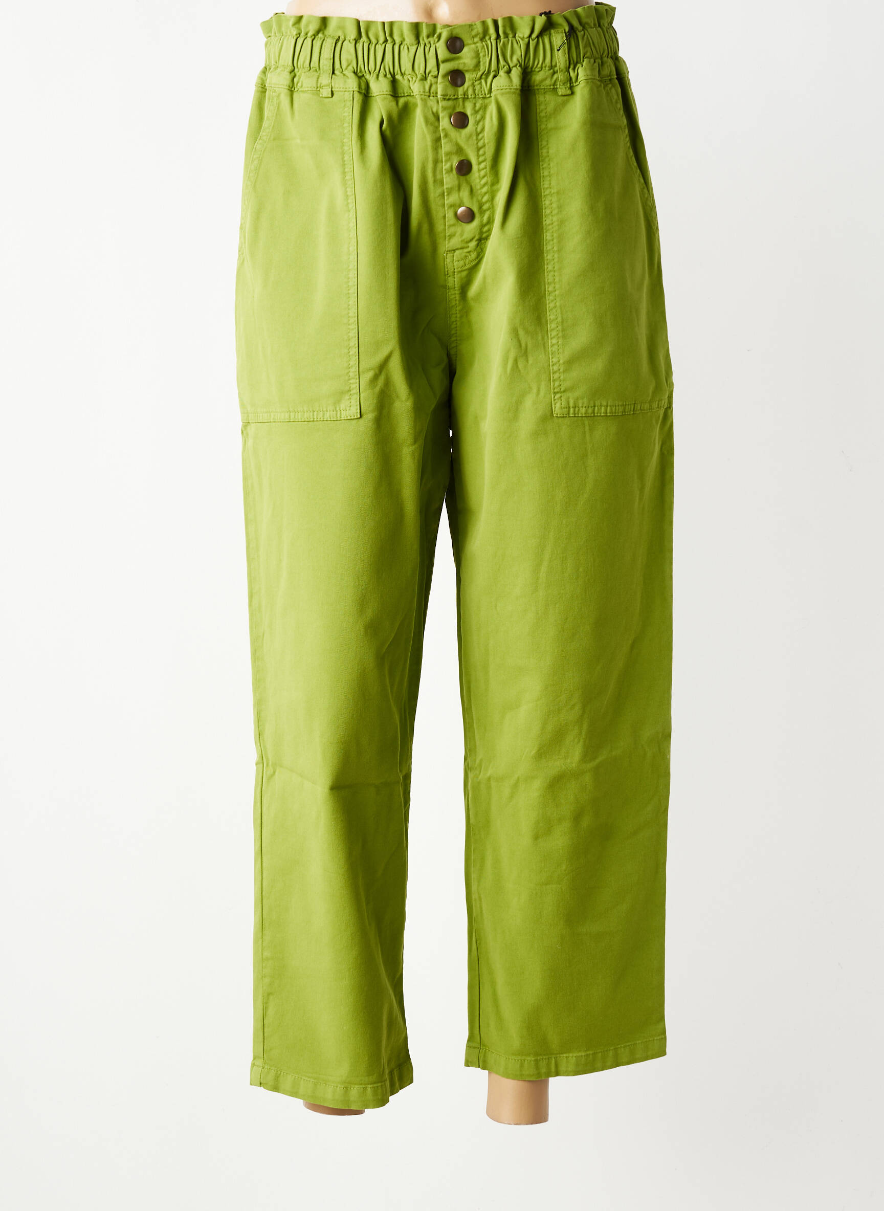 Pantalon 7/8 elasticitate mărime normală verde HOD femeie