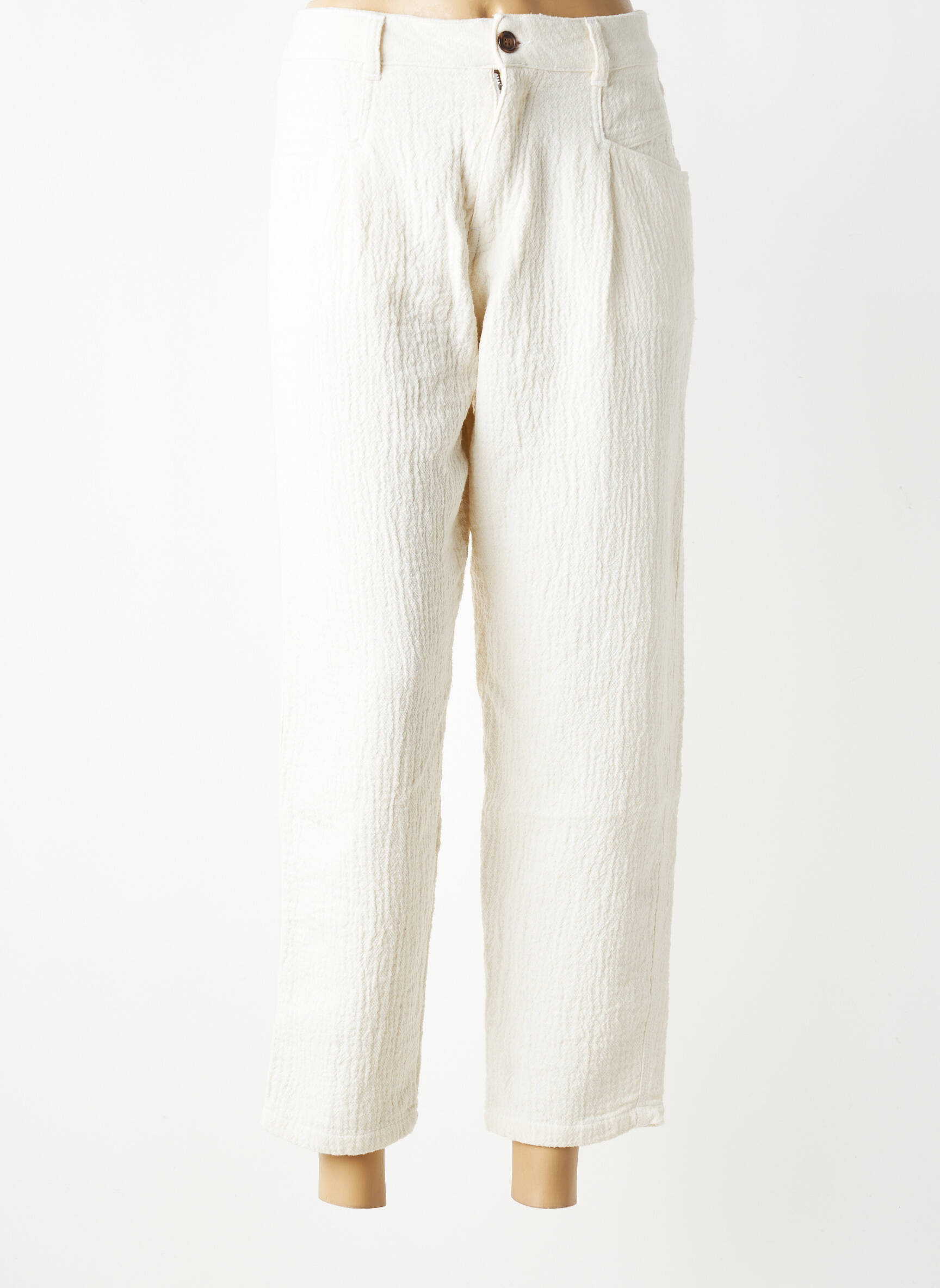 Pantalon 7/8 elasticitate mărime normală alb HOD femeie