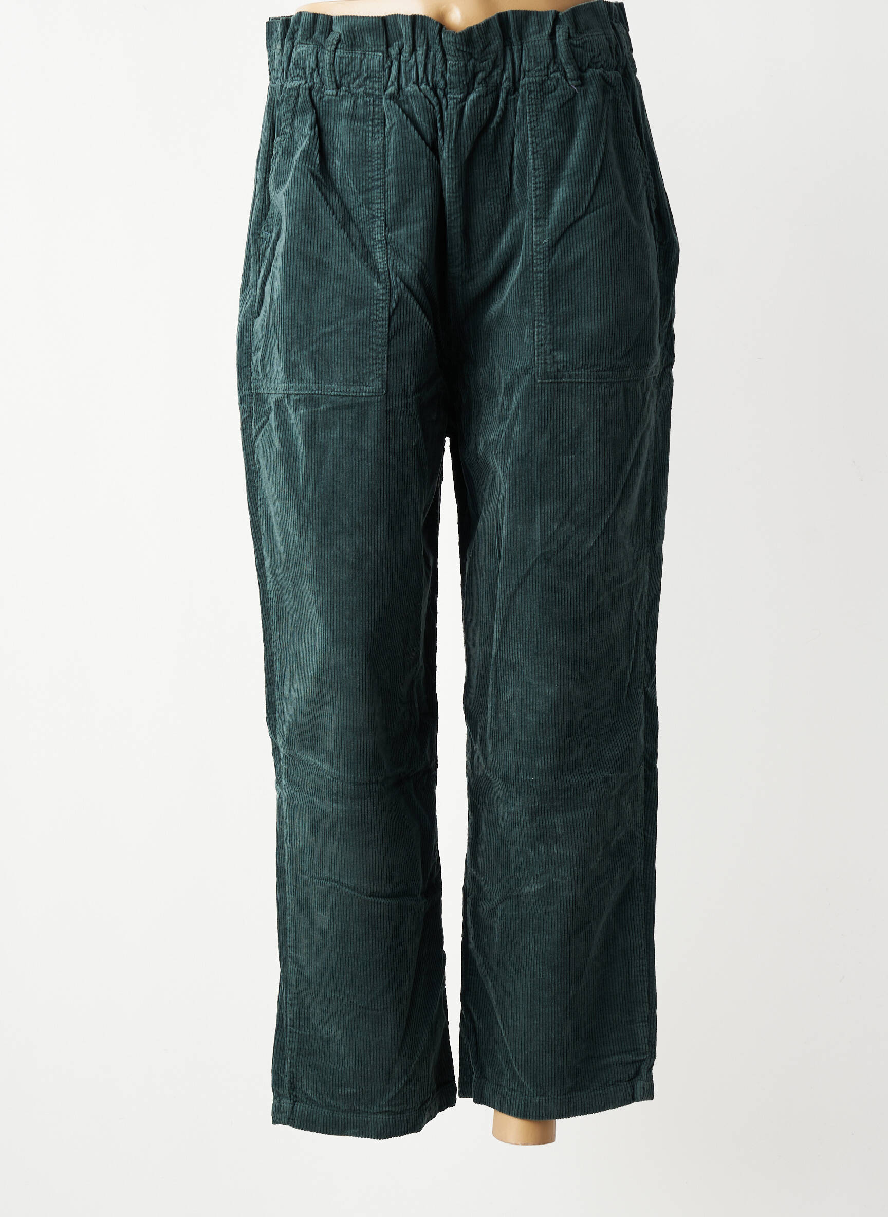 Pantalon drept elasticitate mărime normală verde HOD femeie