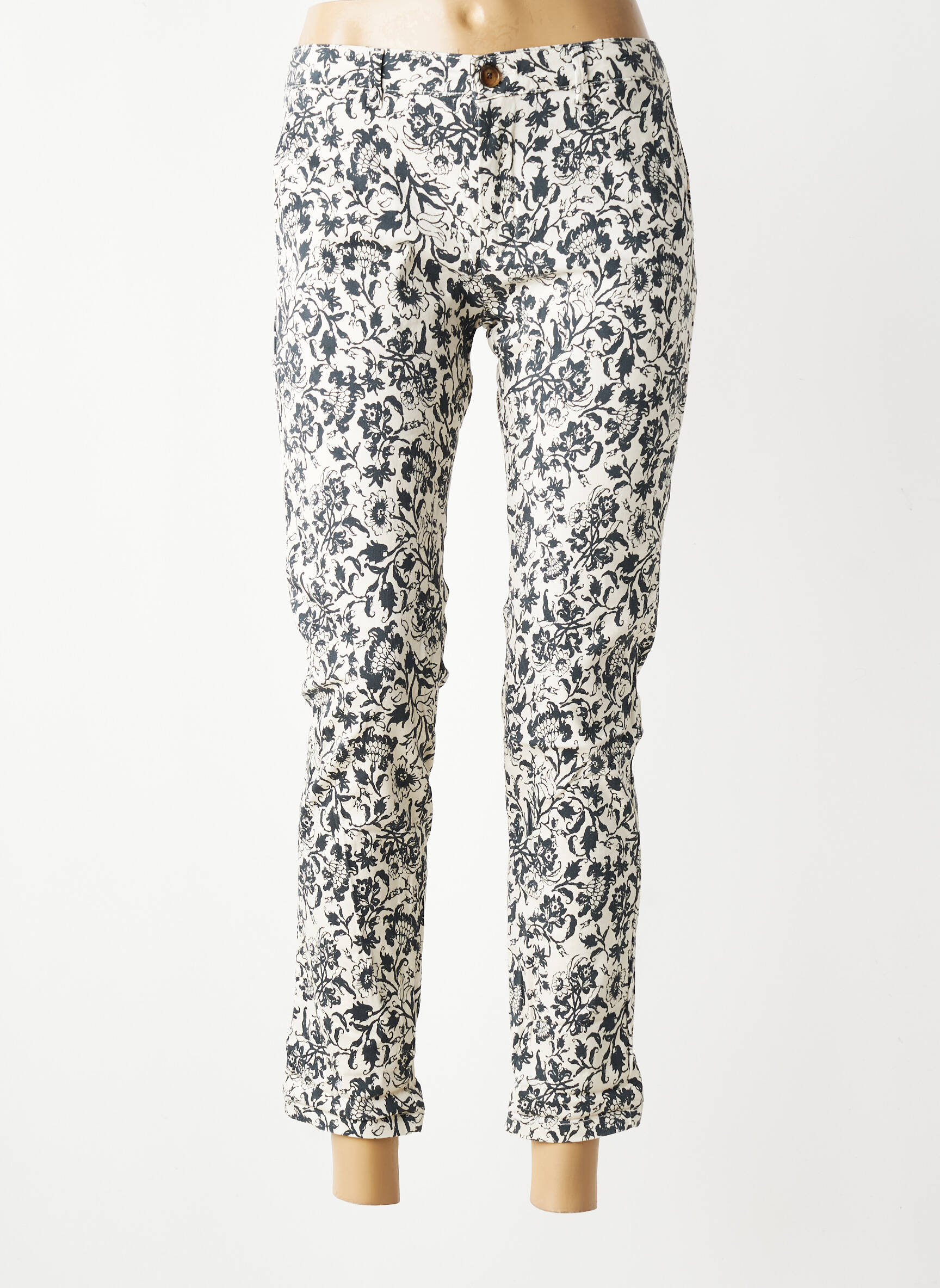 Pantalon 7/8 elasticitate mărime normală alb HOD femeie