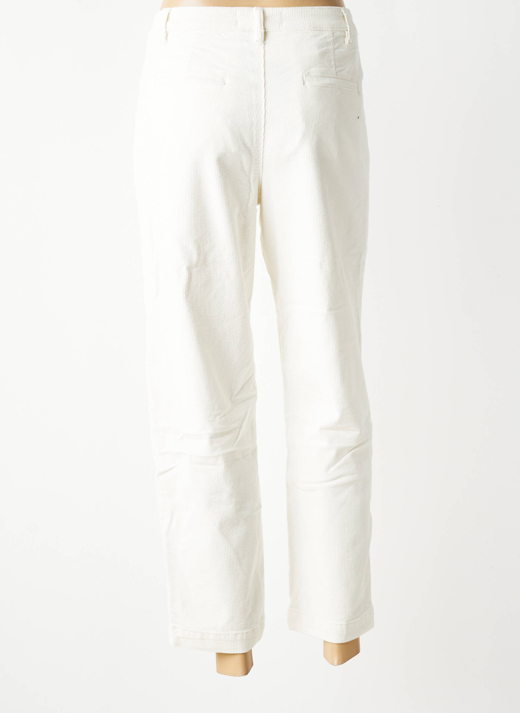 Pantalon 7/8 elasticitate mărime normală alb MKT STUDIO femeie