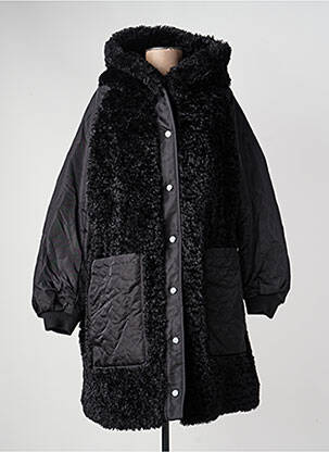 Geacă matlasată buzunare cu glugă negru OOF WEAR femeie