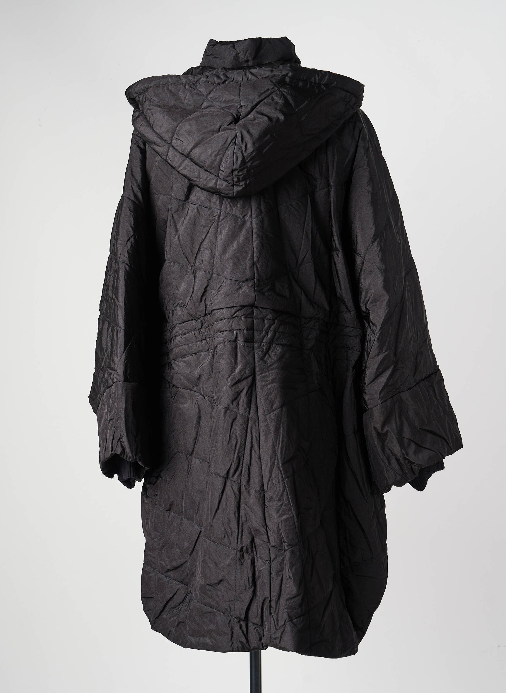 Geacă matlasată buzunare cu glugă negru OOF WEAR femeie