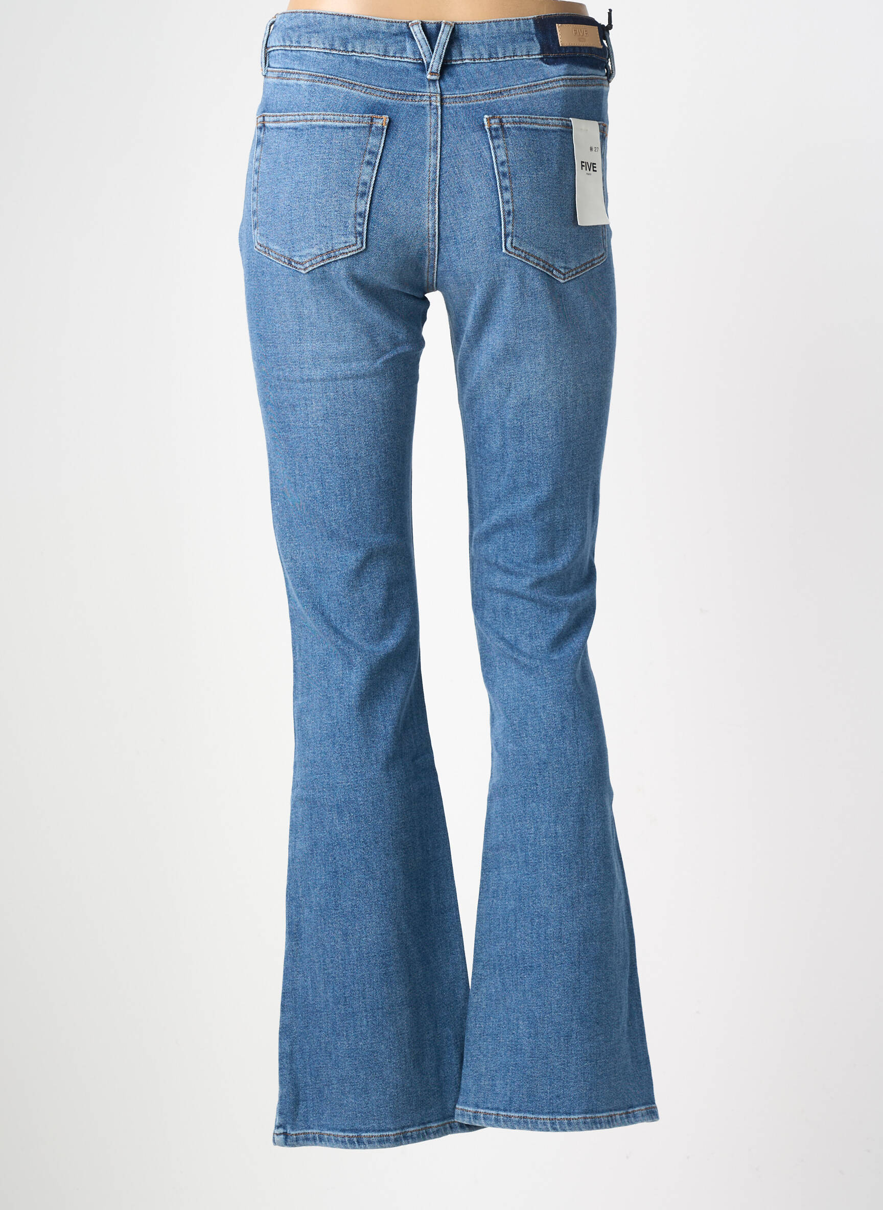 Blugi bootcut mărime normală mărime normală albastru FIVE femeie