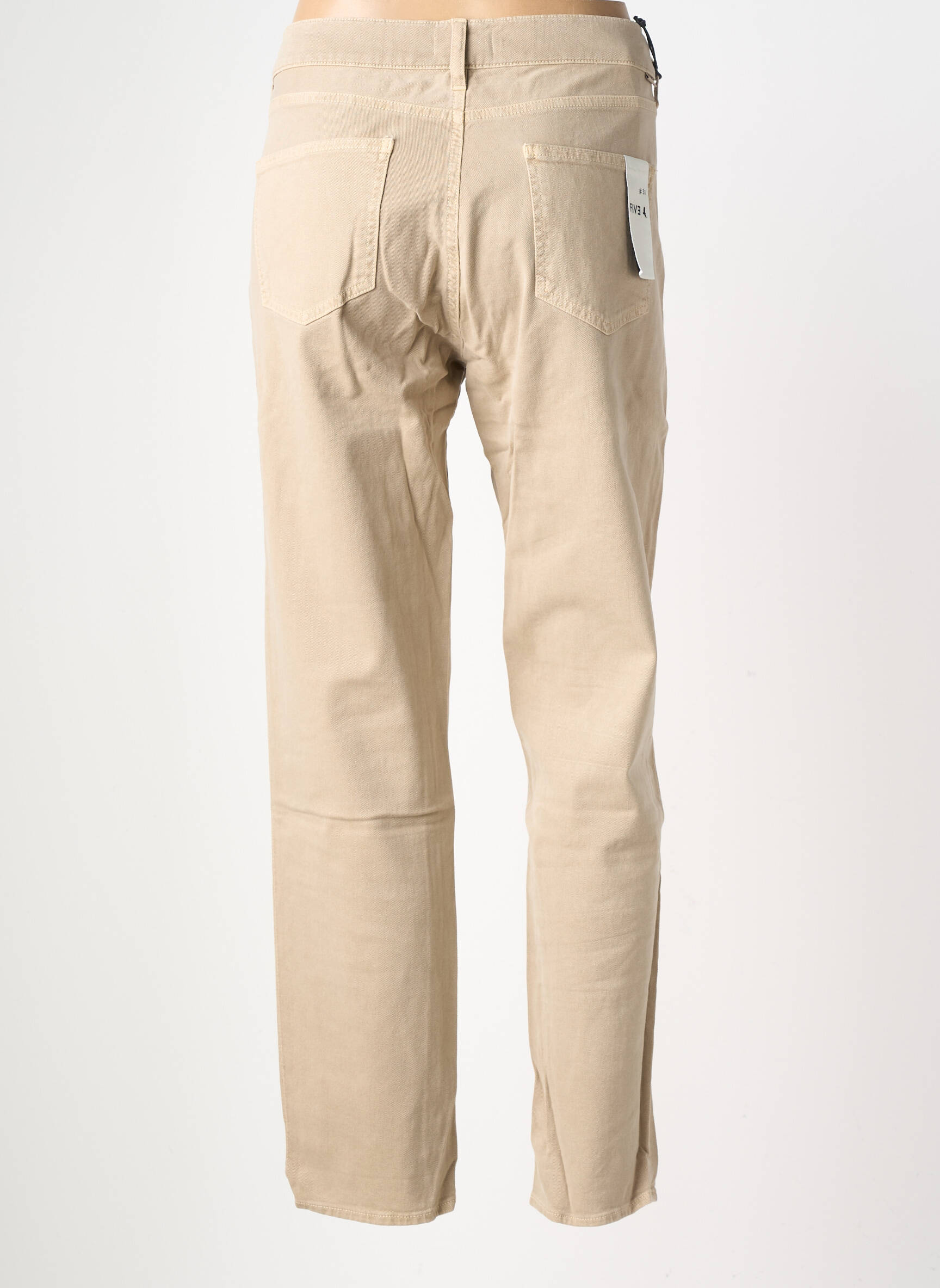 Pantalon slim mărime normală mărime normală bej FIVE femeie