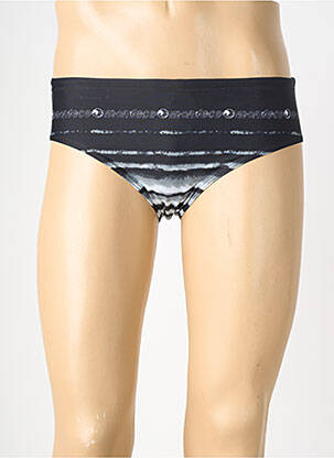 Slip de baie elasticitate negru KALAÏS bărbat