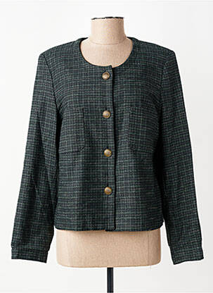 Jachete casual guler rotund verde GEVANA femeie