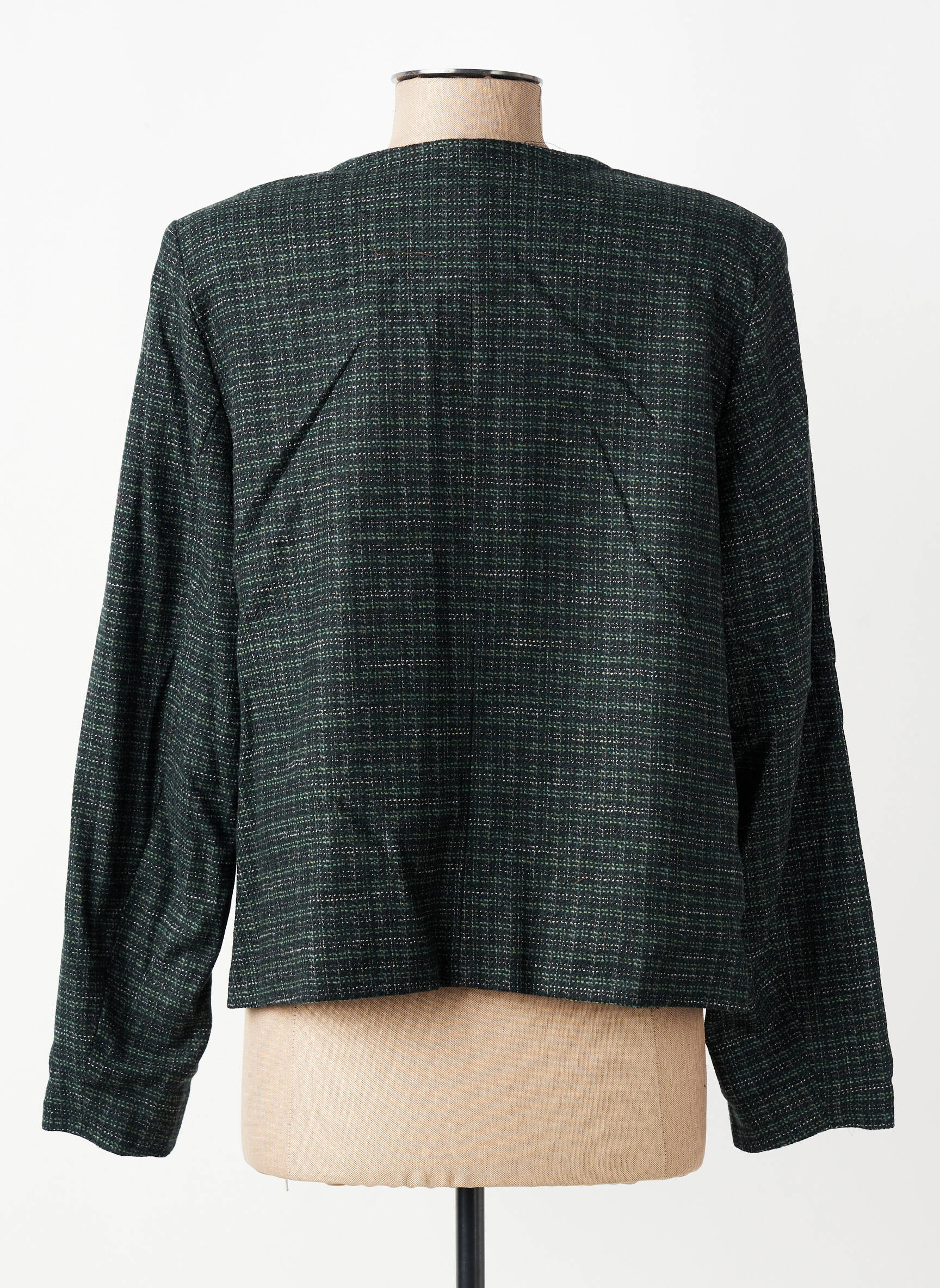 Jachete casual guler rotund verde GEVANA femeie