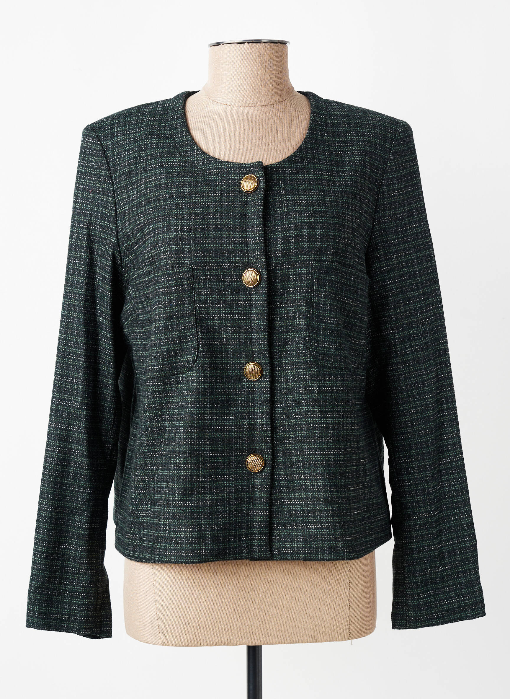 Jachete elegante buzunare negru GEVANA femeie