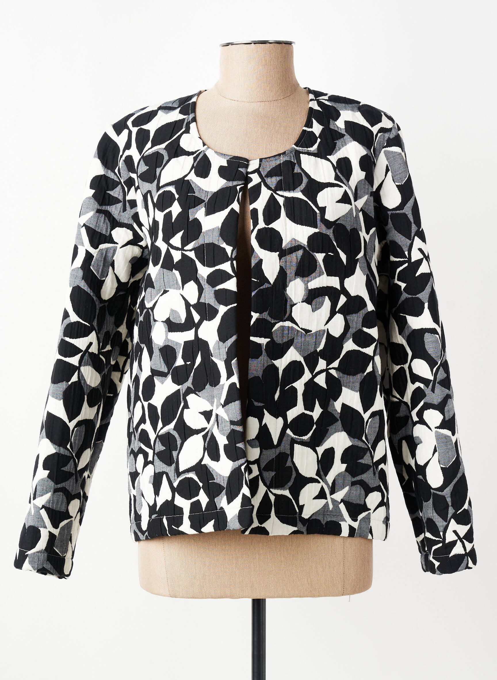 Jachete casual guler rotund negru GEVANA femeie