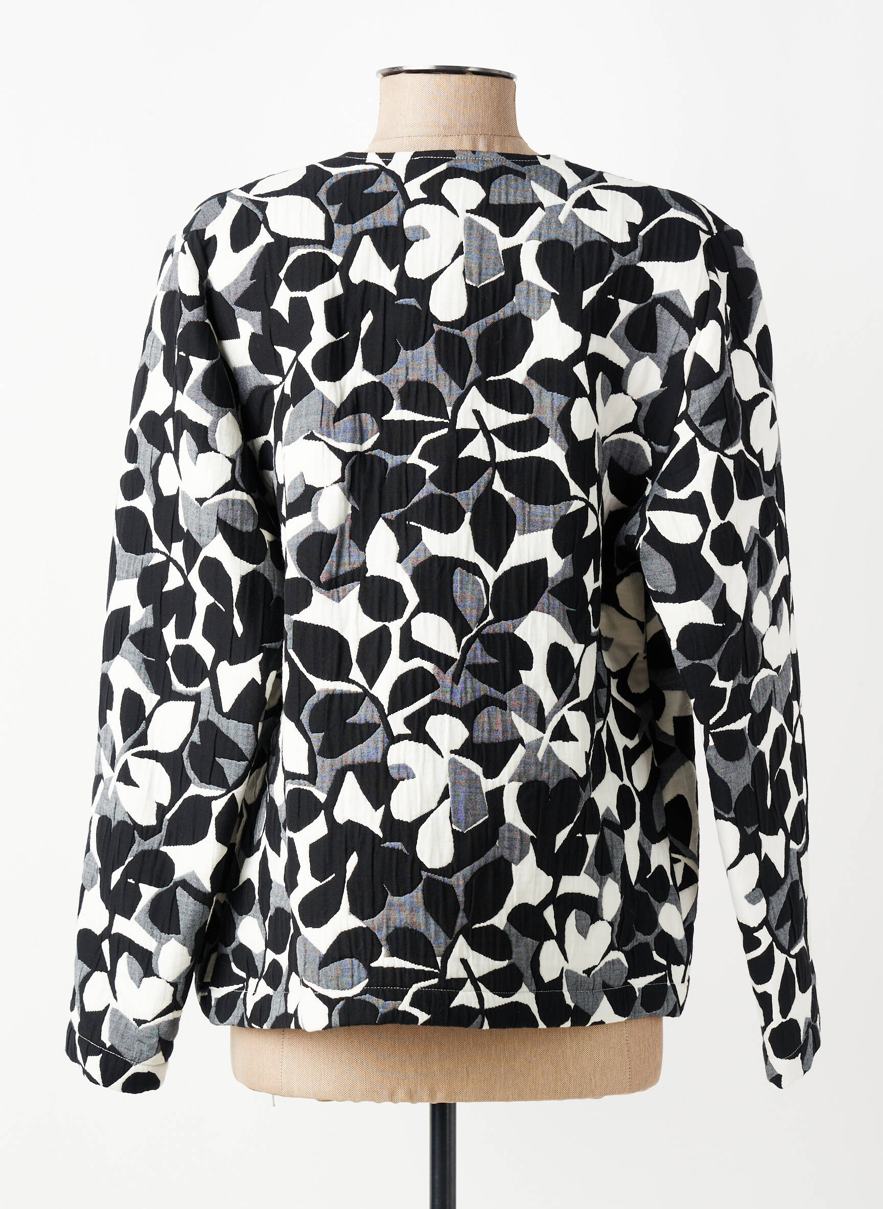 Jachete casual guler rotund negru GEVANA femeie