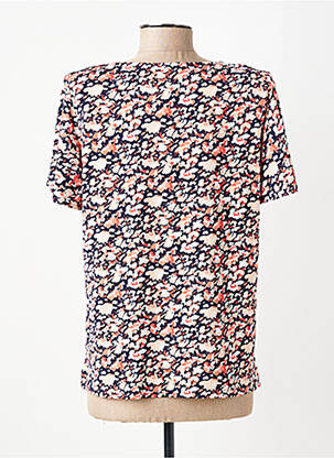 Tricou croială cambrată mâneci scurte albastru GEVANA femeie