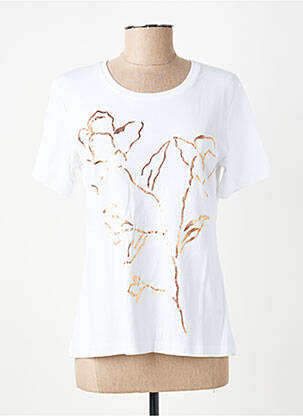 Tricou serigrafie mâneci scurte alb GEVANA femeie