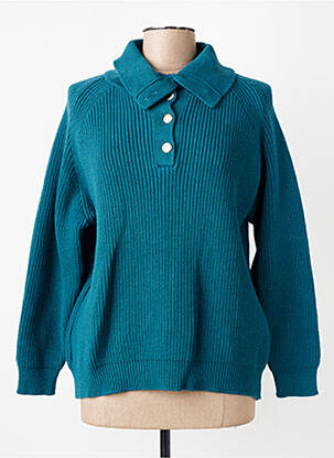 Pulover elasticitate mâneci lungi verde GEVANA femeie