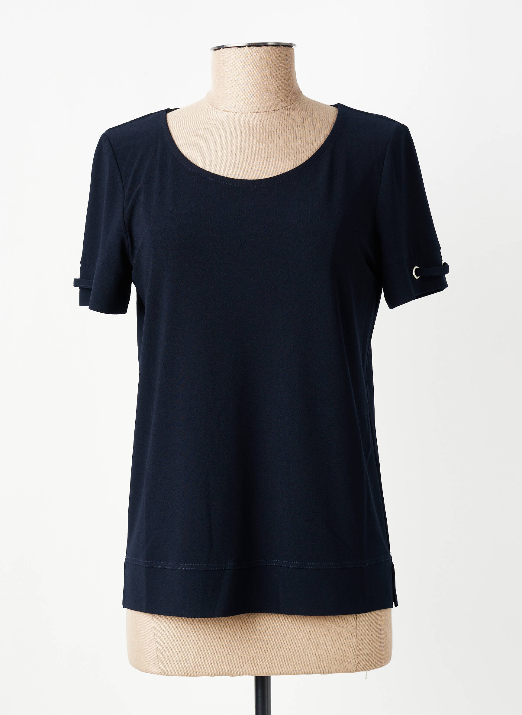 Tricou elasticitate mâneci scurte albastru GEVANA femeie