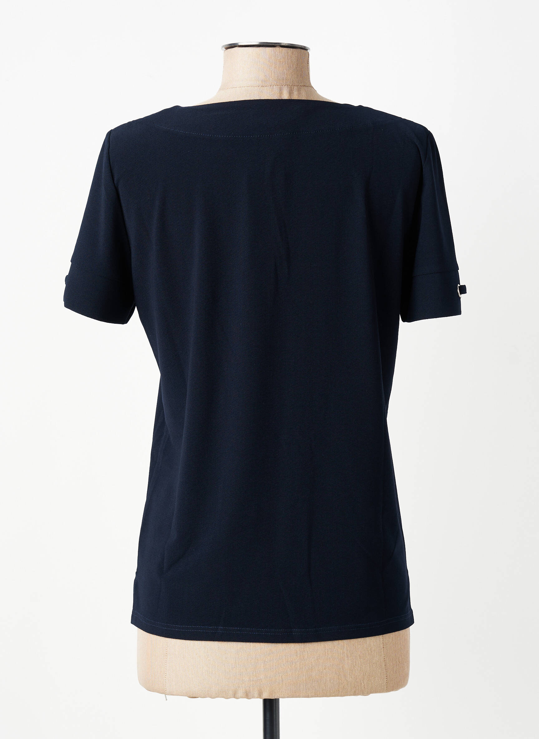 Tricou elasticitate mâneci scurte albastru GEVANA femeie