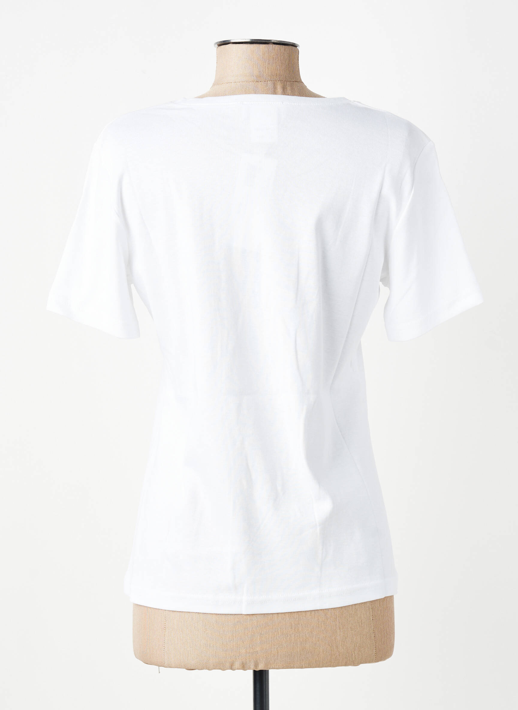 Tricou serigrafie mâneci scurte alb GEVANA femeie