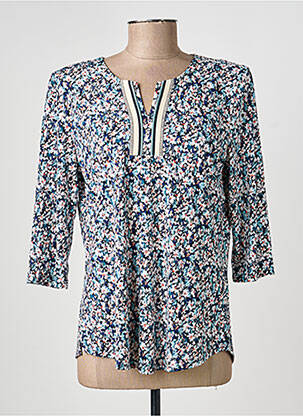 Tricou mâneci 3/4 mâneci 3/4 albastru GEVANA femeie