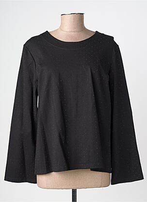 Top mâneci lungi mâneci lungi negru GEVANA femeie