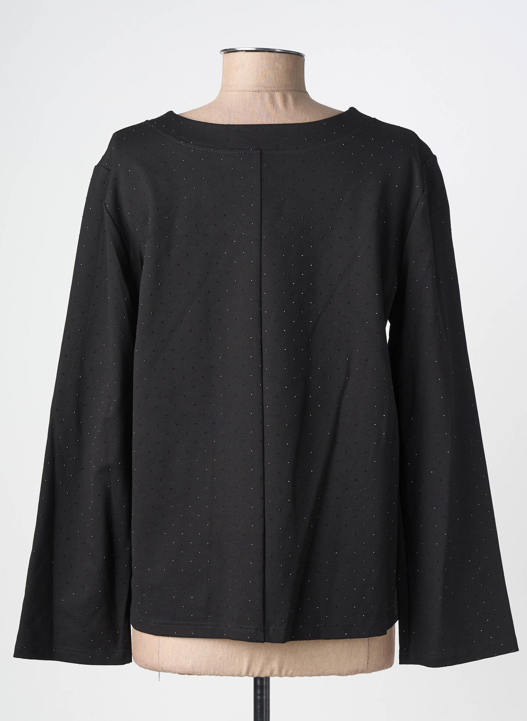 Top mâneci lungi mâneci lungi negru GEVANA femeie