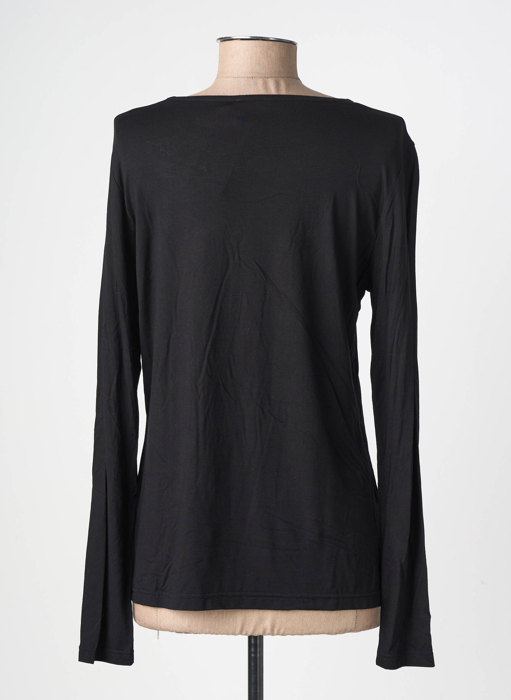 Top mâneci lungi mâneci lungi negru GEVANA femeie