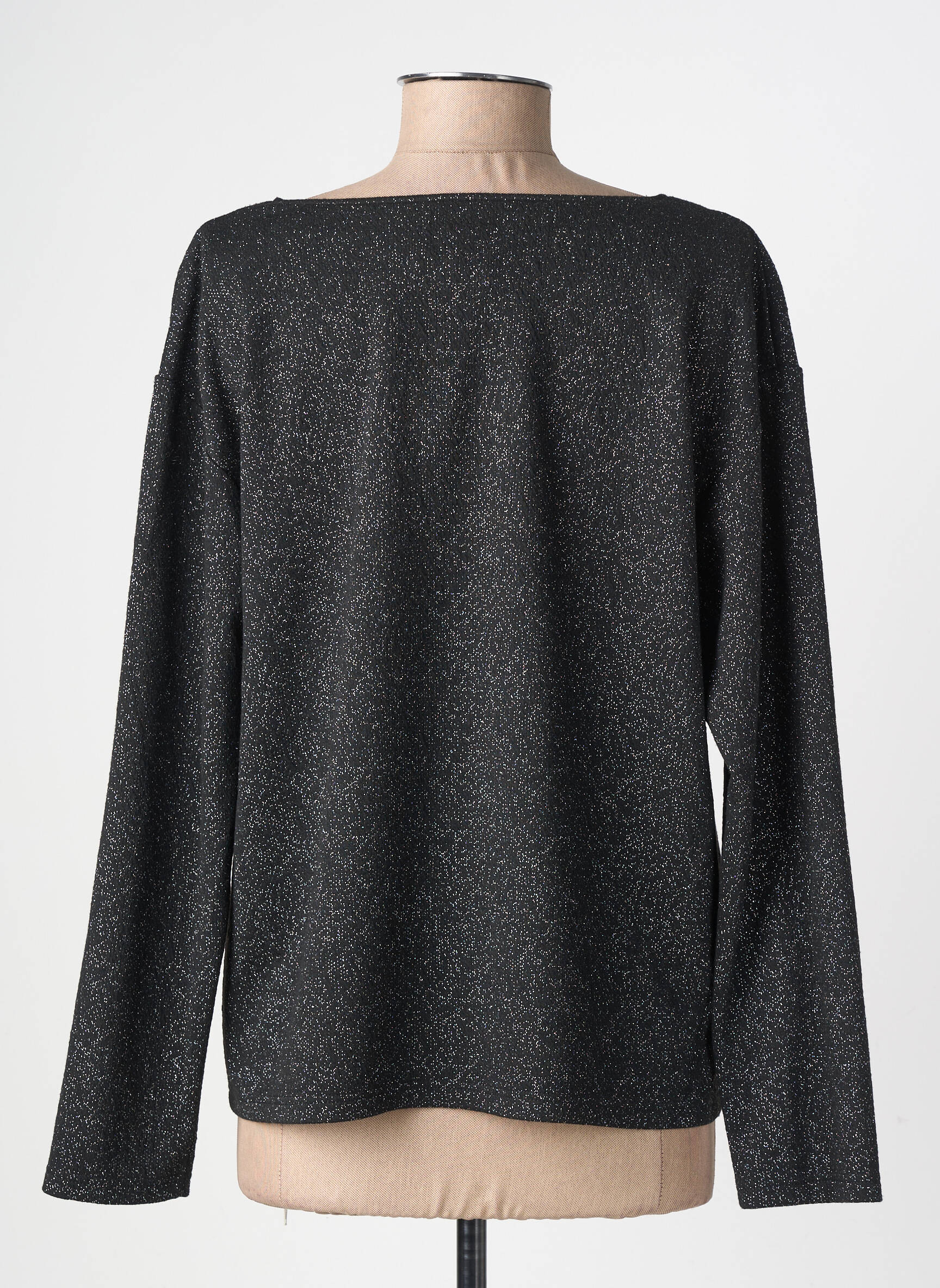 Top mâneci lungi mâneci lungi negru GEVANA femeie