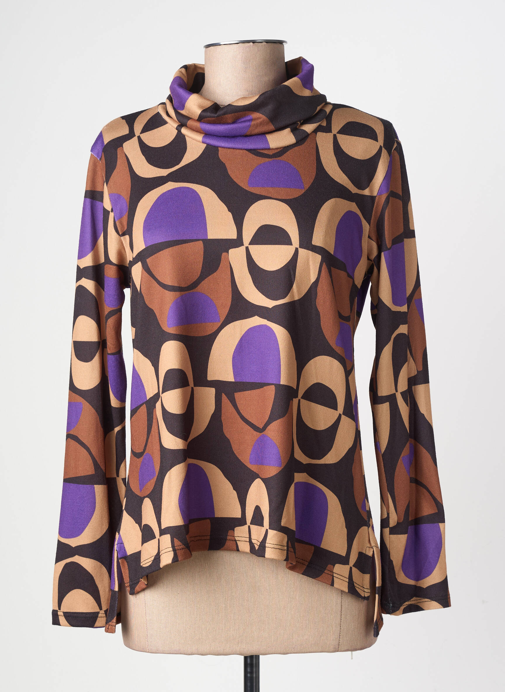 Tricou mâneci lungi mâneci lungi violet GEVANA femeie