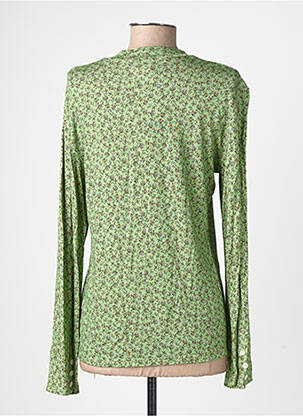 Tricou imprimeu fantezie mâneci lungi verde GEVANA femeie