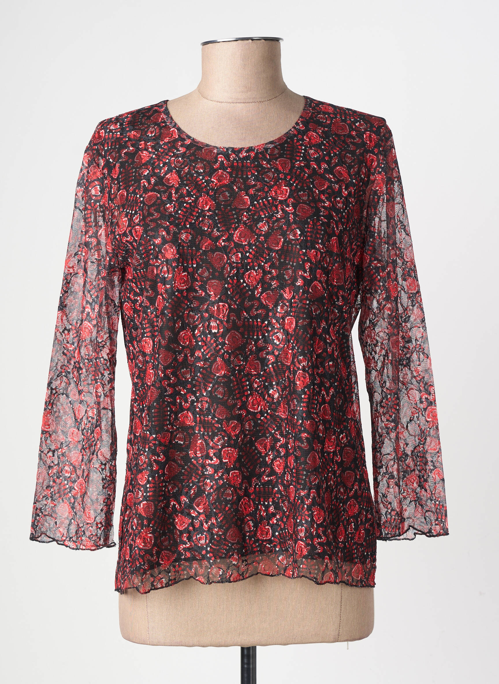 Top mâneci lungi mâneci lungi negru GEVANA femeie