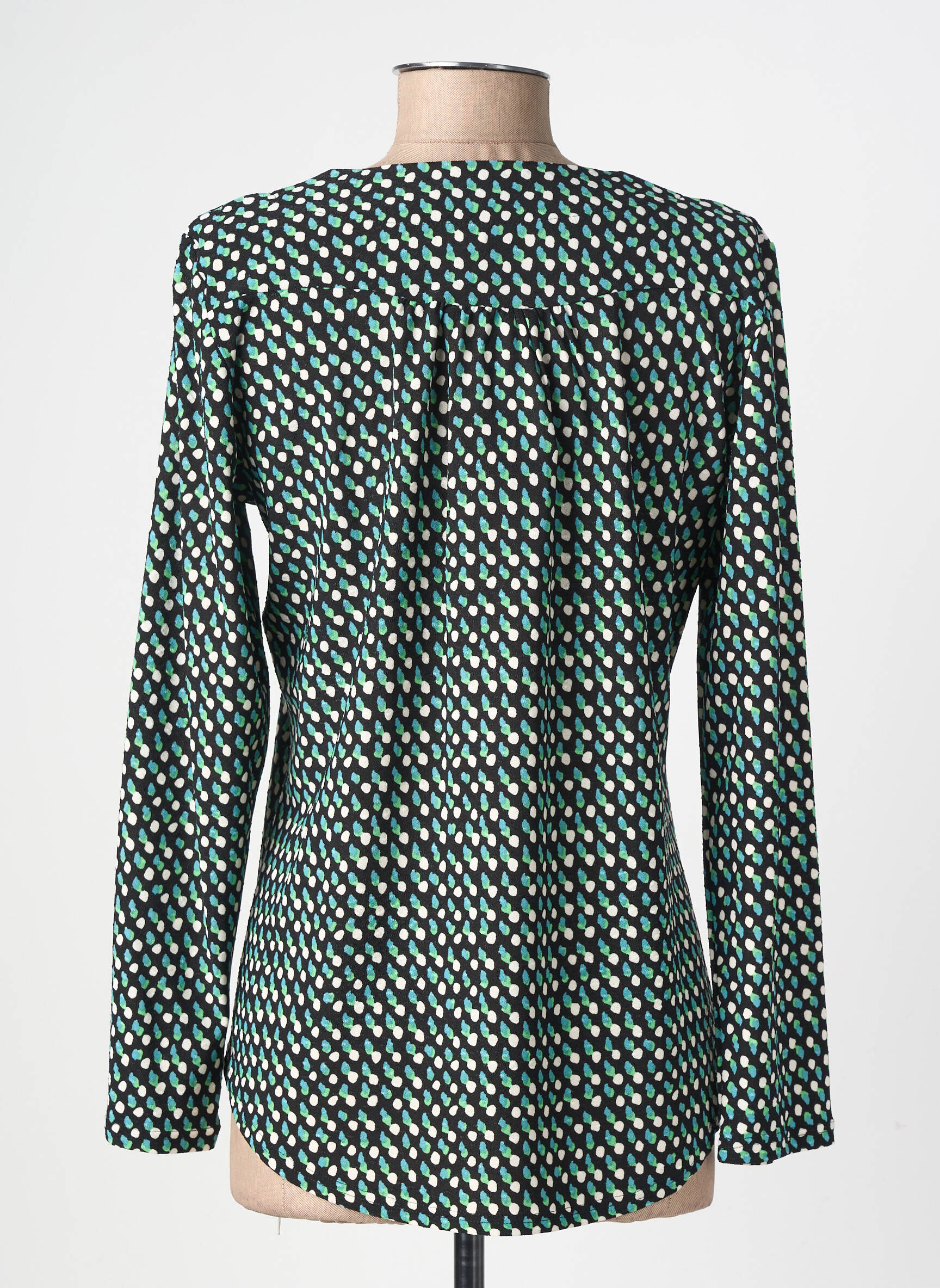 Top mâneci lungi mâneci lungi verde GEVANA femeie