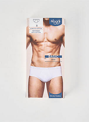 Boxer elasticitate alb SLOGGI bărbat